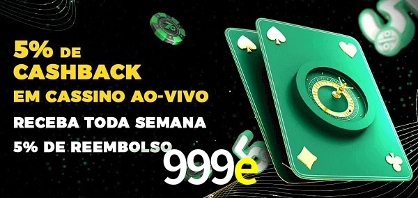 Promoções do cassino ao Vivo 999e